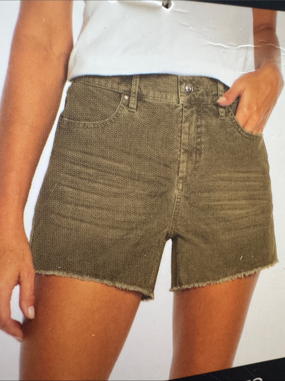 GAP Women's Olive Corduroy Shorts size 12